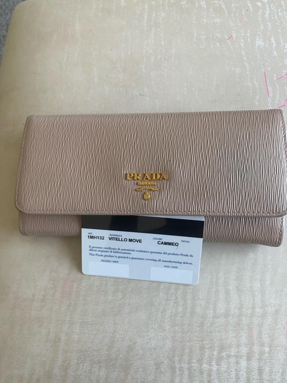 Prada Blush Pink Saffiano Leather Continental Wallet - Picture 6 of 6